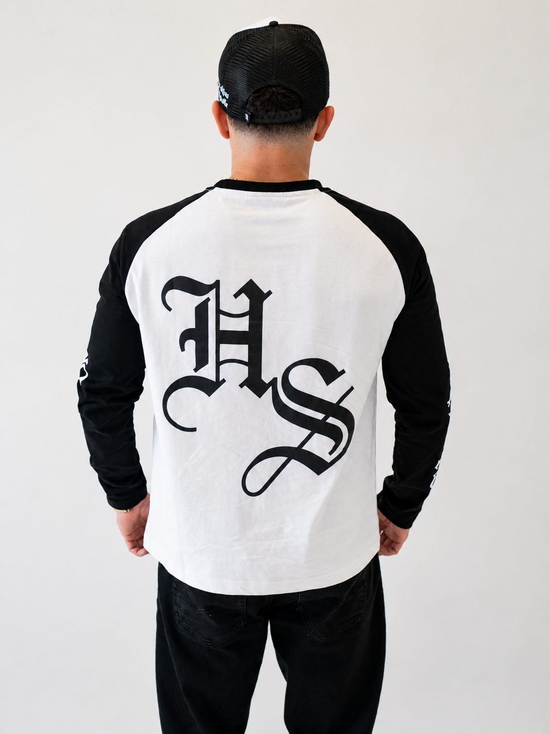 Hustlers Shine Long Sleeve - Black/White