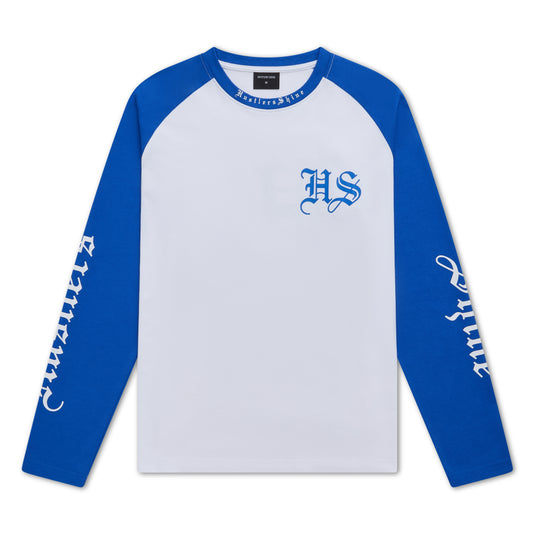 Hustlers Shine Long Sleeve - Blue/White