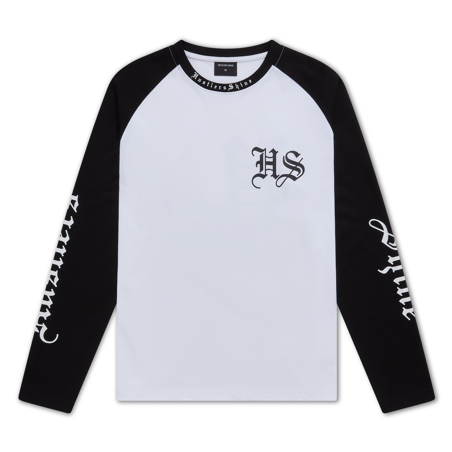 Hustlers Shine Long Sleeve - Black/White