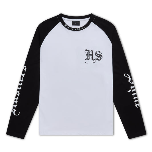 Hustlers Shine Long Sleeve - Black/White
