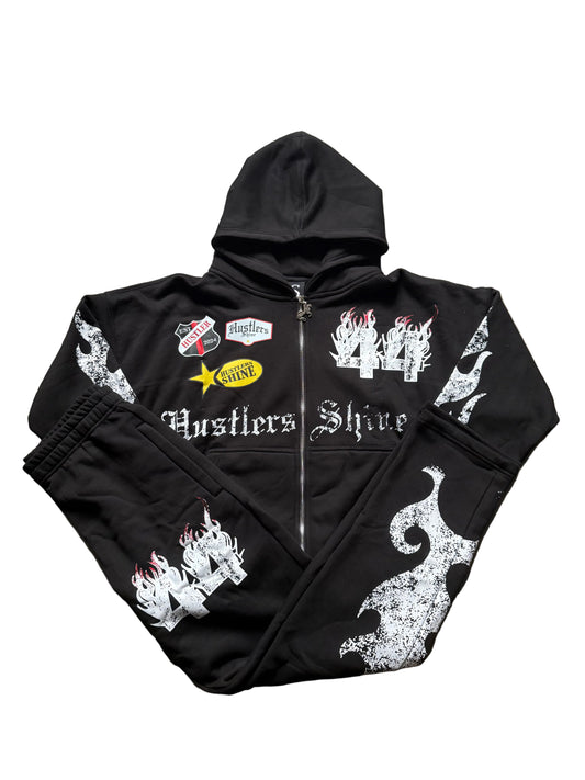 Hustlers Shine OGM Tracksuit - Black