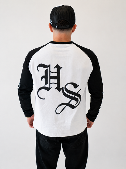 Hustlers Shine Long Sleeve - Black/White